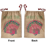 Preppy Sea Shells Santa Sack - Front & Back (Personalized)