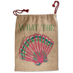 Preppy Sea Shells Santa Sack - Front (Personalized)