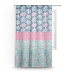 Preppy Sea Shells Sheer Curtain - 50"x84" (Personalized)