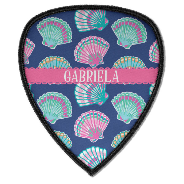 Custom Preppy Sea Shells Iron on Shield Patch A w/ Name or Text