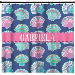 Preppy Sea Shells Shower Curtain - 71" x 74" (Personalized)