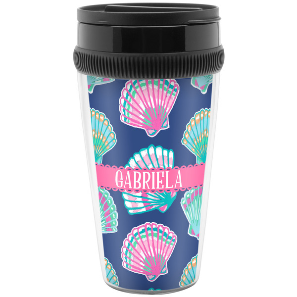 Custom Preppy Sea Shells Acrylic Travel Mug without Handle (Personalized)