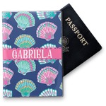 Preppy Sea Shells Vinyl Passport Holder (Personalized)