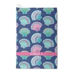 Preppy Sea Shells Waffle Weave Golf Towel (Personalized)