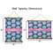 Preppy Sea Shells Wall Hanging Tapestries - Parent/Sizing