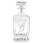 Preppy Sea Shells Whiskey Decanter - 26 oz Square (Personalized)