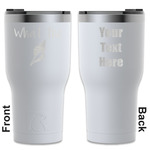 Preppy Sea Shells RTIC Tumbler - White - Engraved Front & Back (Personalized)