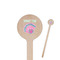 Preppy Sea Shells Wooden 7.5" Stir Stick - Round - Closeup