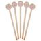 Preppy Sea Shells Wooden 7.5" Stir Stick - Round - Fan View