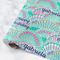 Preppy Sea Shells Wrapping Paper Roll - Matte - Medium - Main