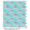 Preppy Sea Shells Wrapping Paper Roll - Matte - Partial Roll