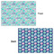 Preppy Sea Shells Wrapping Paper Sheet - Double Sided - Front & Back