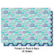 Preppy Sea Shells Wrapping Paper Sheet - Double Sided - Front