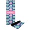 Preppy Sea Shells Yoga Mat with Black Rubber Back Full Print View