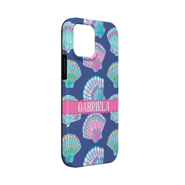 Custom Preppy Sea Shells iPhone Case - Rubber Lined - iPhone 13 Mini (Personalized)