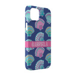 Preppy Sea Shells iPhone Case - Plastic - iPhone 14 (Personalized)