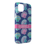 Preppy Sea Shells iPhone Case - Plastic - iPhone 14 Plus (Personalized)