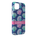 Preppy Sea Shells iPhone Case - Plastic - iPhone 14 Pro Max (Personalized)