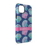 Preppy Sea Shells iPhone Case - Rubber Lined - iPhone 14 Pro (Personalized)