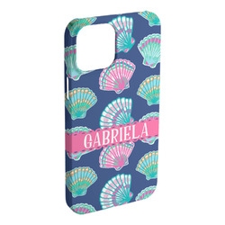 Preppy Sea Shells iPhone Case - Plastic - iPhone 15 Plus (Personalized)