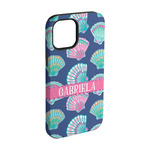 Preppy Sea Shells iPhone Case - Rubber Lined - iPhone 15 (Personalized)