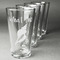 Preppy Sea Shells Set of Four Engraved Pint Glasses - Set View