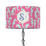 Sea Horses 12" Drum Lamp Shade - Fabric (Personalized)