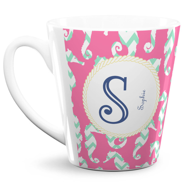 Custom Sea Horses 12 Oz Latte Mug (Personalized)