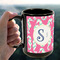 Sea Horses 15oz. Black Mug - LIFESTYLE