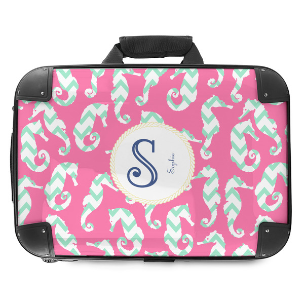 Custom Sea Horses Hard Shell Briefcase - 18" (Personalized)