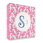 Sea Horses 3 Ring Binder - Full Wrap - 2" (Personalized)