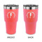 Sea Horses 30 oz Stainless Steel Ringneck Tumblers - Coral - Double Sided - APPROVAL