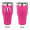 Sea Horses 30 oz Stainless Steel Ringneck Tumblers - Pink - Single Sided - APPROVAL