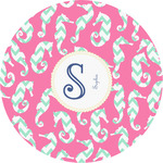 Sea Horses Multipurpose Round Labels - 4" (Personalized)