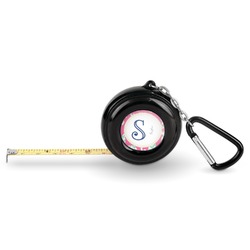 Sea Horses Pocket Tape Measure - 6 Ft w/ Carabiner Clip (Personalized)