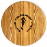 Sea Horses Bamboo Cutting Board (Personalized)