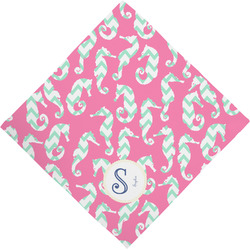 Sea Horses Dog Bandana Scarf w/ Name and Initial