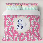 Sea Horses Duvet Cover Set - King (Personalized)