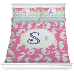 Sea Horses Comforter Set - Full / Queen (Personalized)