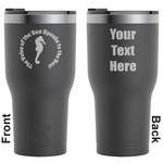 Sea Horses RTIC Tumbler - Black - Engraved Front & Back (Personalized)