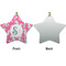 Sea Horses Ceramic Flat Ornament - Star Front & Back (APPROVAL)