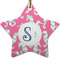 Sea Horses Ceramic Flat Ornament - Star (Front)