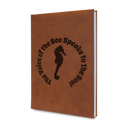 Sea Horses Leatherette Journal - Double Sided (Personalized)
