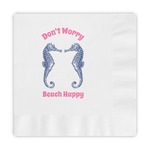 Sea Horses Embossed Decorative Napkins (Personalized)