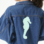 Sea Horses Twill Iron On Patch - Custom Shape - 3XL