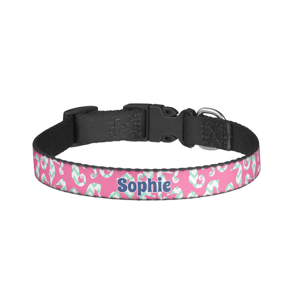 Custom Sea Horses Dog Collar - Small (Personalized)