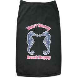 Sea Horses Black Pet Shirt (Personalized)