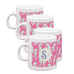 Sea Horses Single Shot Espresso Cups - Set of 4 (Personalized)