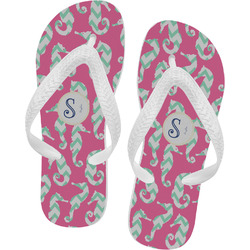 Sea Horses Flip Flops - XSmall (Personalized)