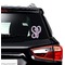 Sea Horses Interlocking Monogram Car Decal (On Car Window)